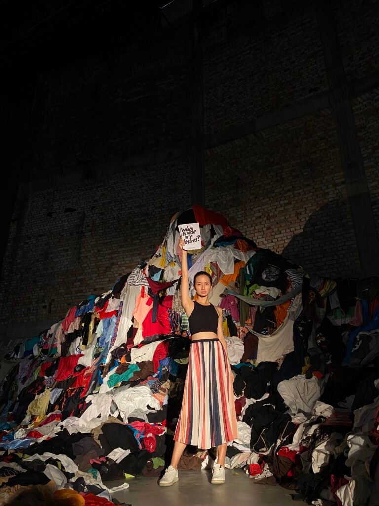 Fashion Revolution Week 2022 at REXKL - Fashion Waste Installation