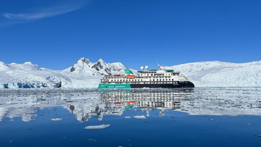 The ship of Dr Sylvia Earle Antarctic Climate Expedition 2023