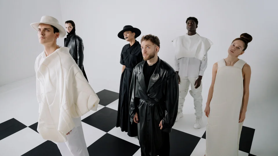 Streetwear Fashion models posing for fashion brand photoshoot