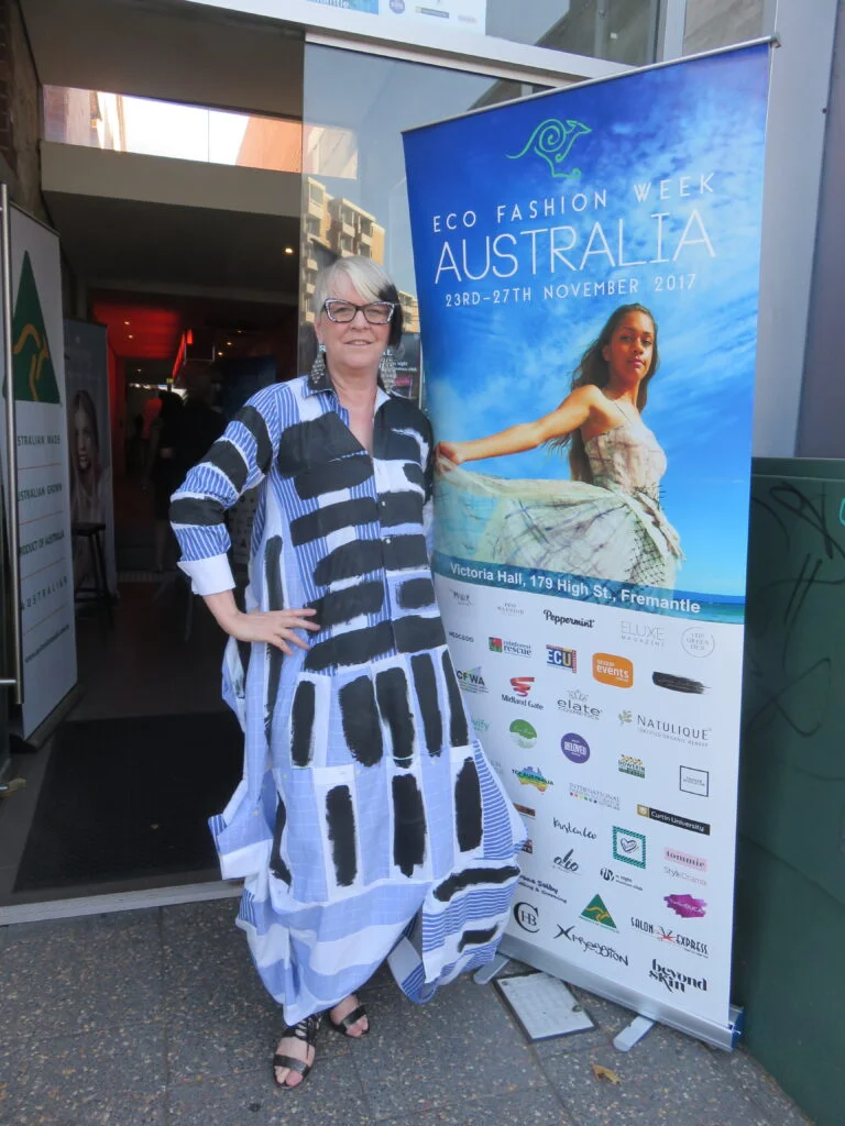 Photo of Fashion Editor, Marilyn R. Wilson at Eco Fashion Week Australia EFWA 2017