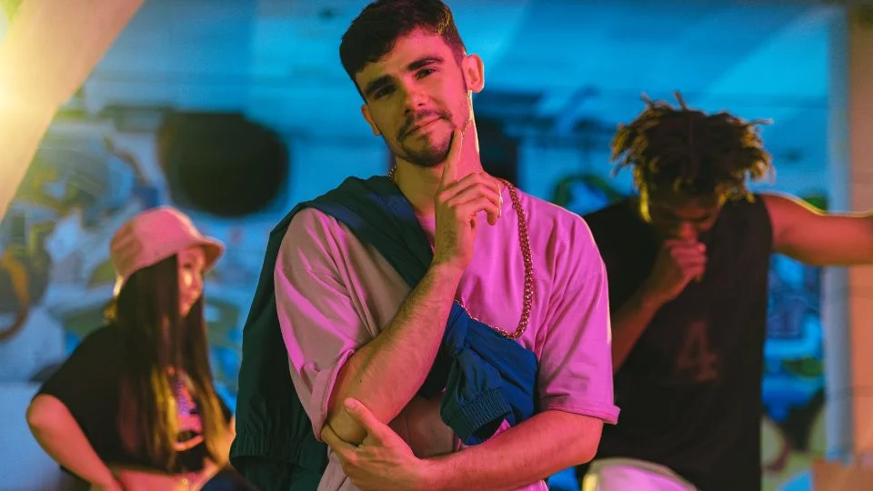 Streetwear Fashion models posing for fashion brand photoshoot