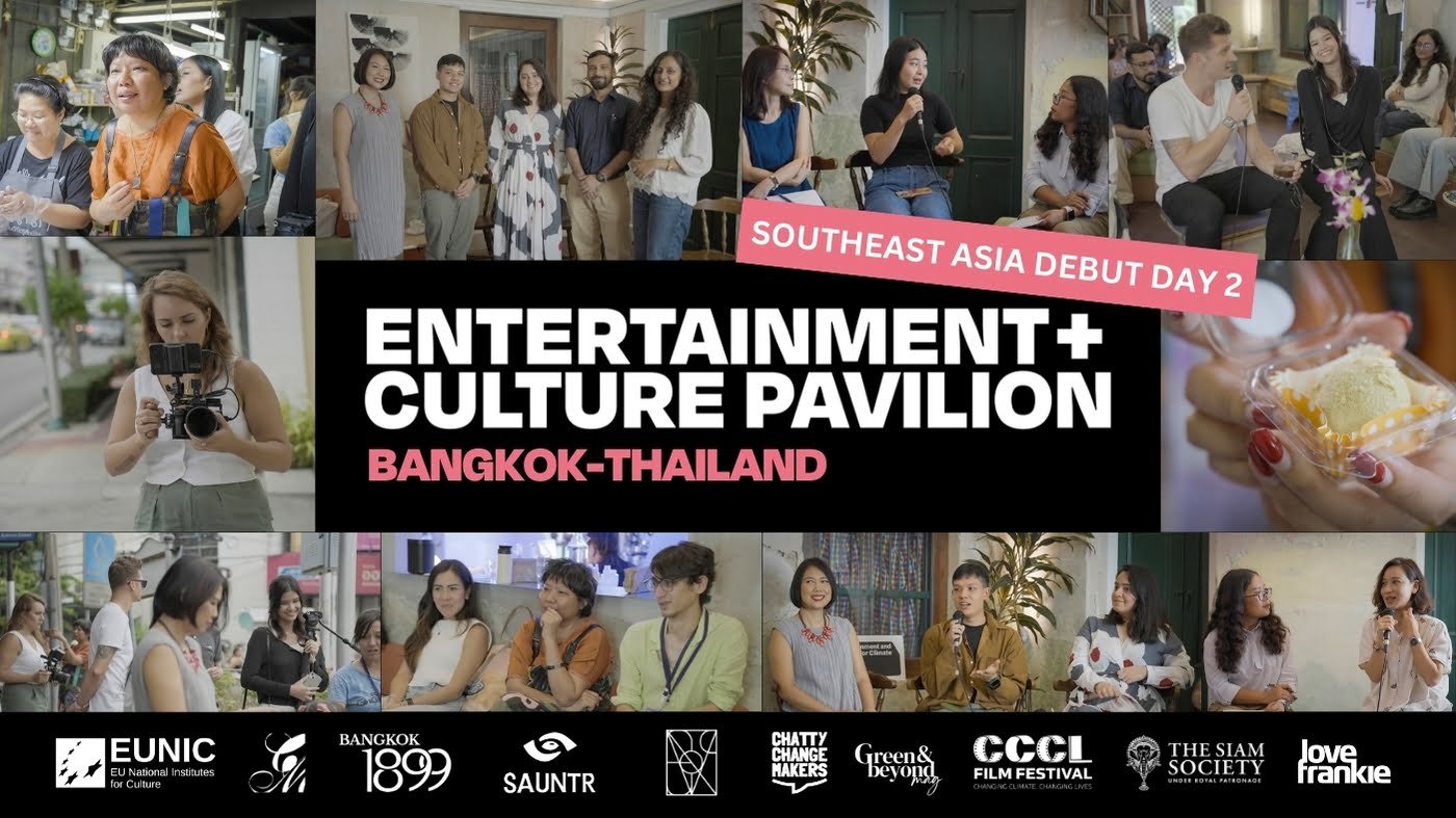 Collage of photos from Entertainment + Culture Pavilion South East Asia Debut in Bangkok Day 2 activities