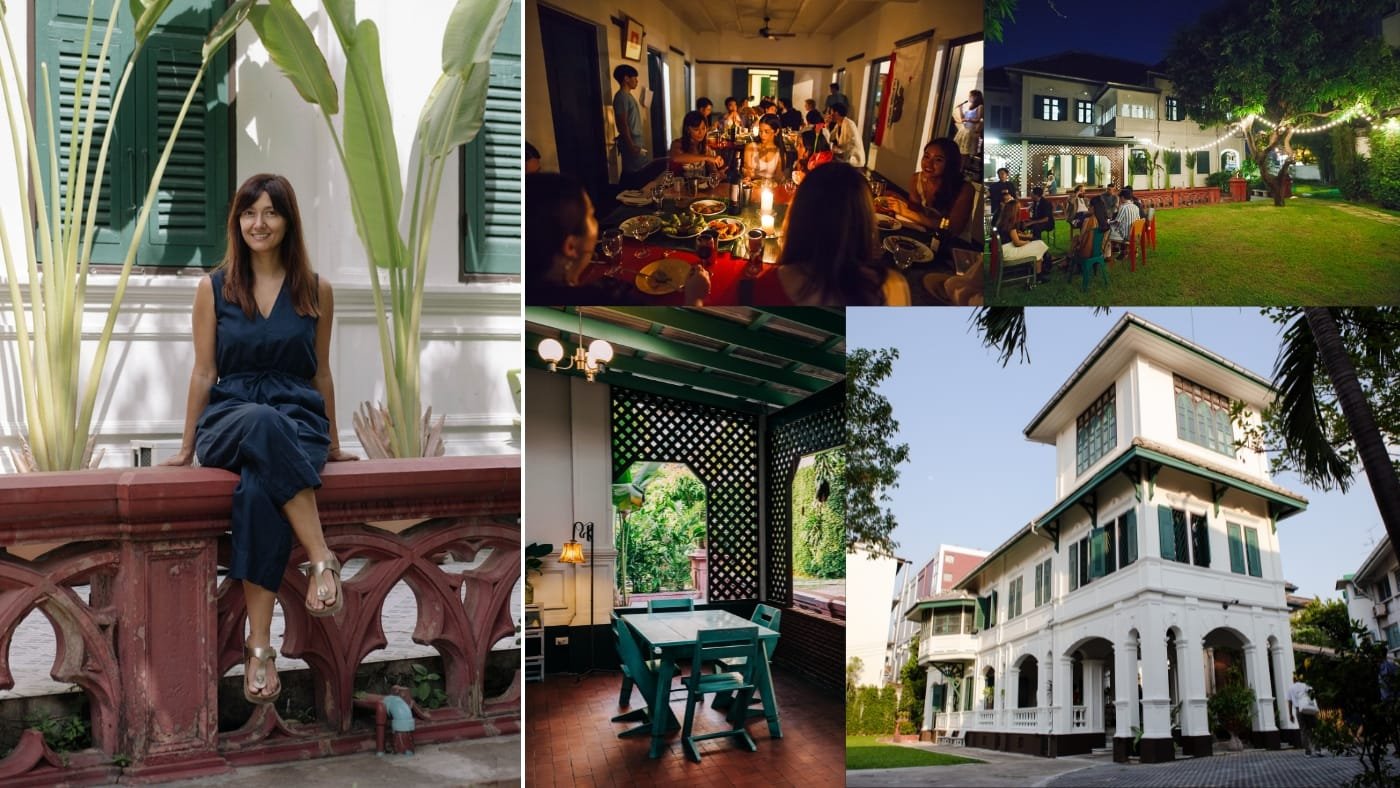 A collage of photos of Bangkok 1899 and founder Susannah Tantemsapya